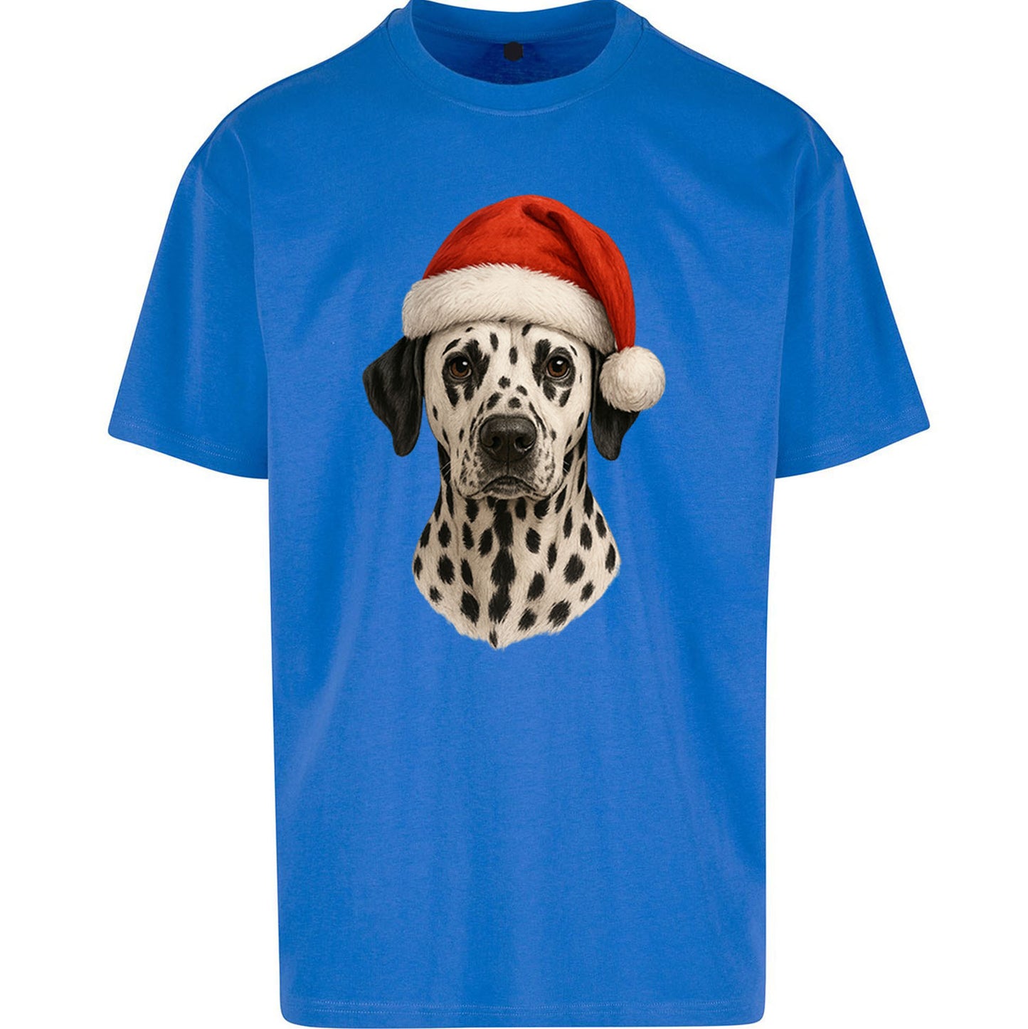Dalmatian Dog Christmas Oversized T Shirt