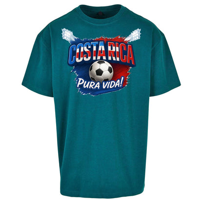 Costa Rica Retro World Cup Oversized T Shirt