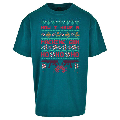 Now I Have A Machine Gun Christmas Oversized T Shirt