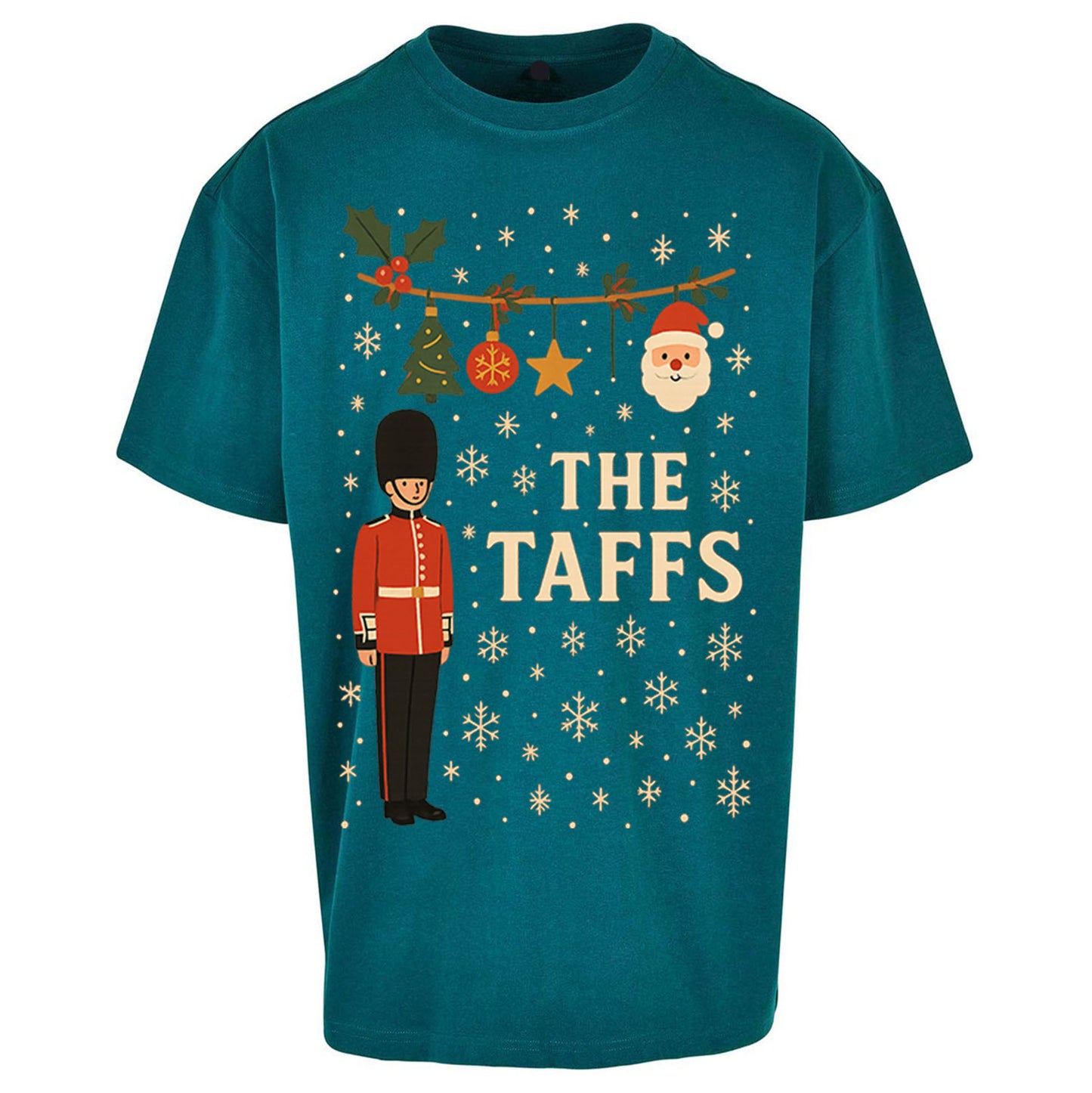 The Taffs Welsh Guards Christmas - Oversized T Shirt