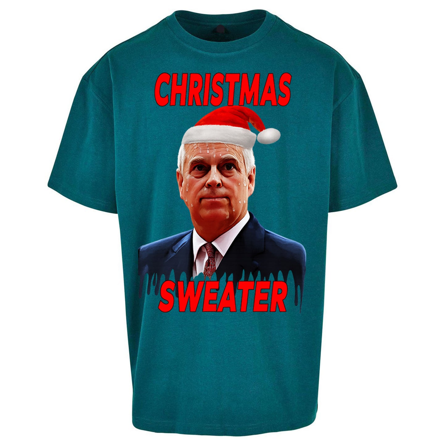 Prince Andrew Christmas Oversized T Shirt