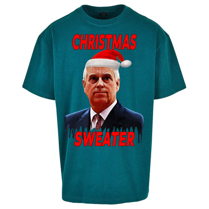 Prince Andrew Christmas Oversized T Shirt