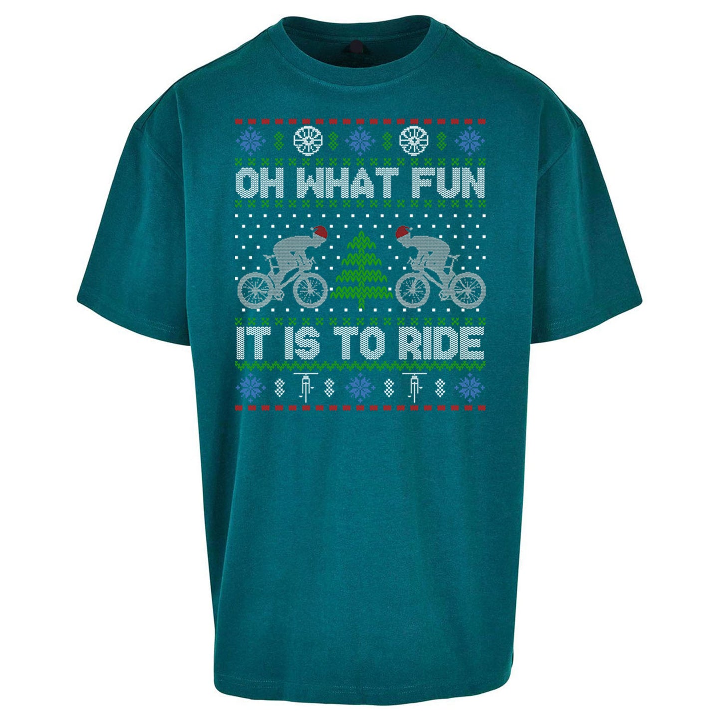 BMX Christmas Oversized T Shirt