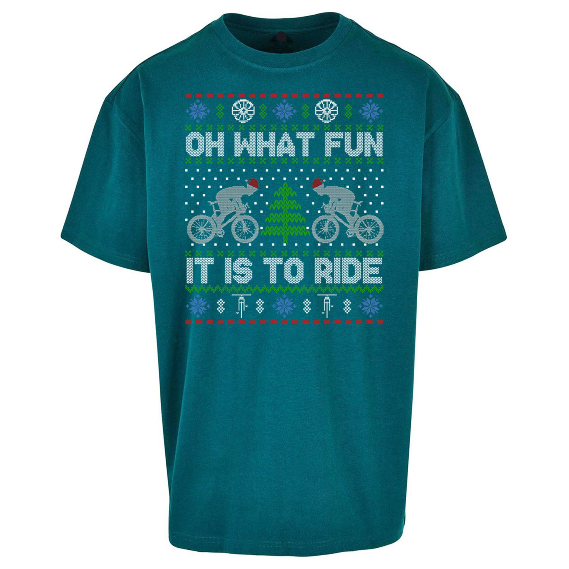 BMX Christmas Oversized T Shirt