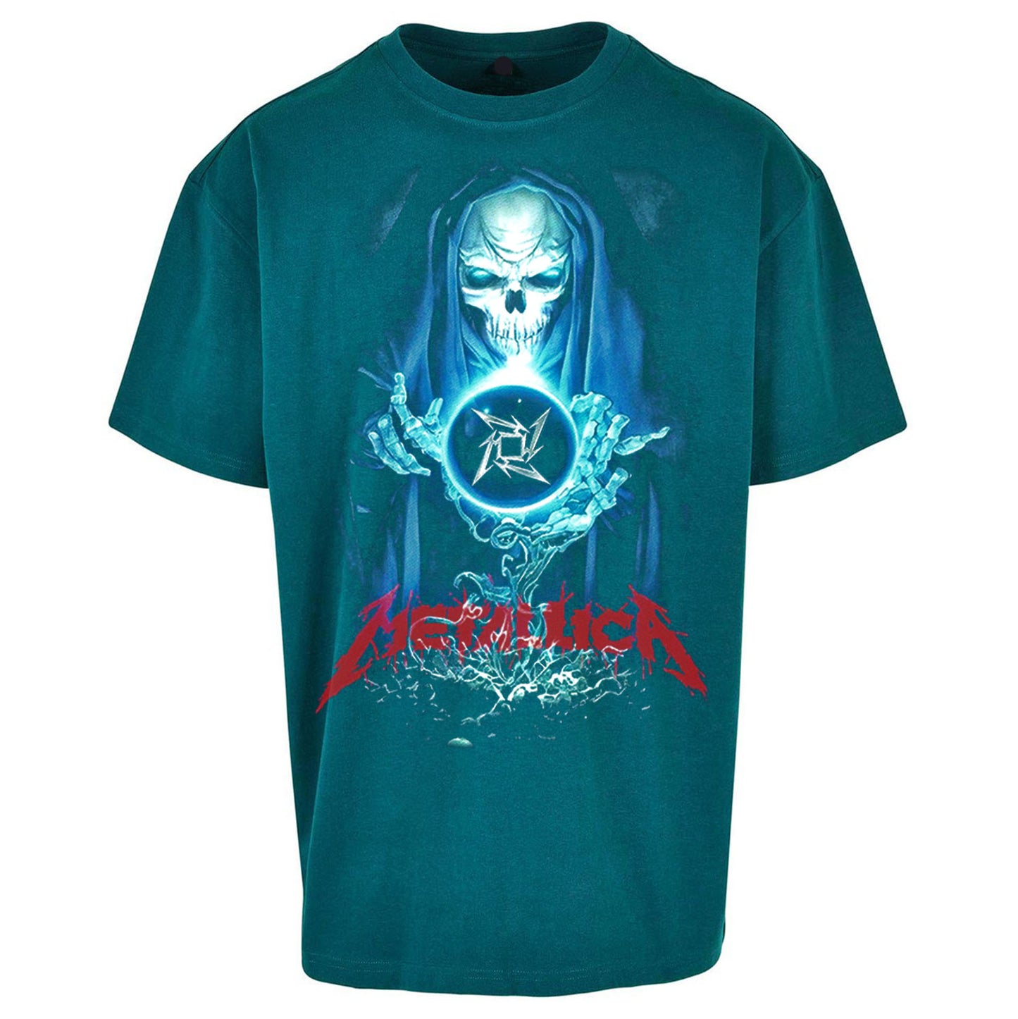 Metallica Skellington Sorcerer Oversized T Shirt