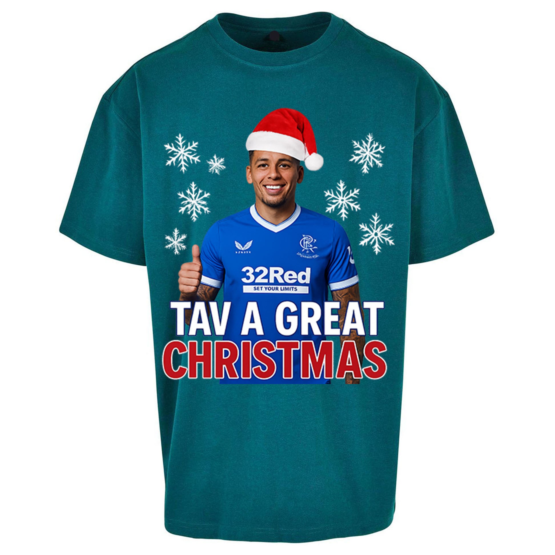 Tav a Great Christmas Rangers Oversized T Shirt