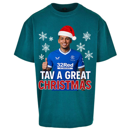 Tav a Great Christmas Rangers Oversized T Shirt