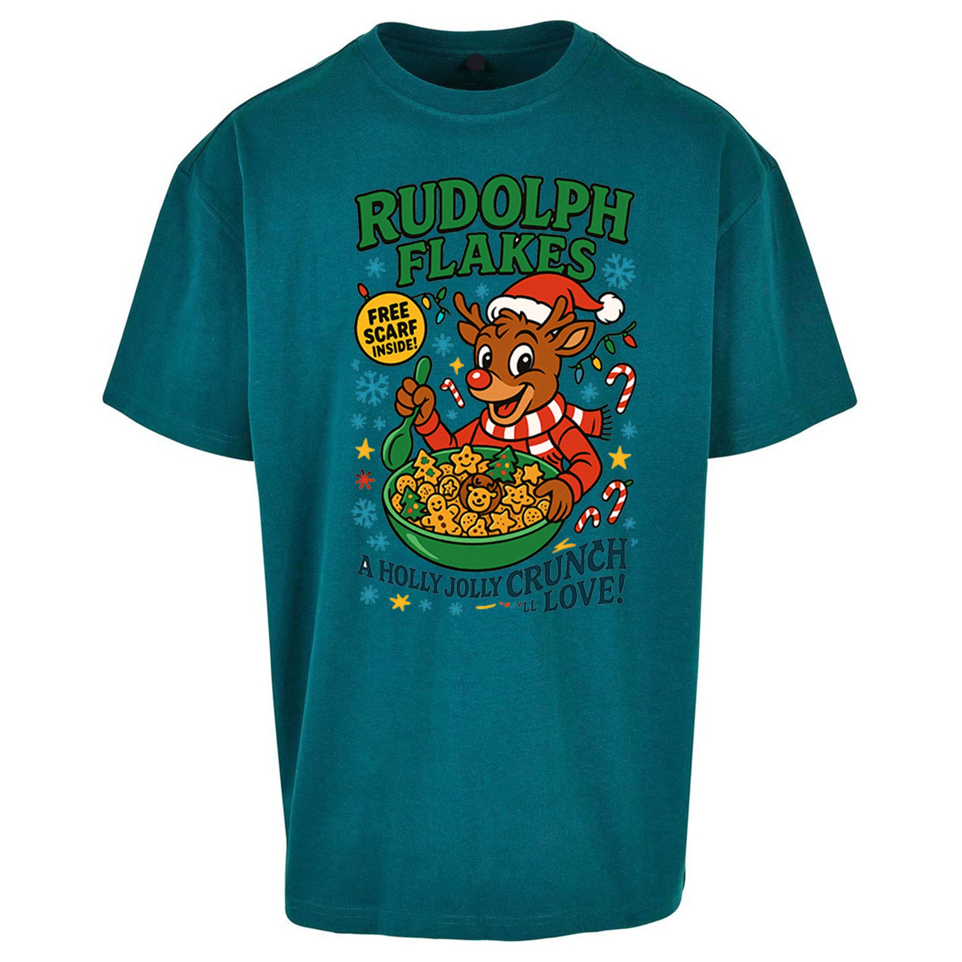 Rudolph The Red Nose Reindeer Oversized T Shirt