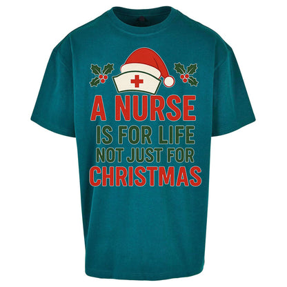 Nursing Christmas Oversized T Shirt