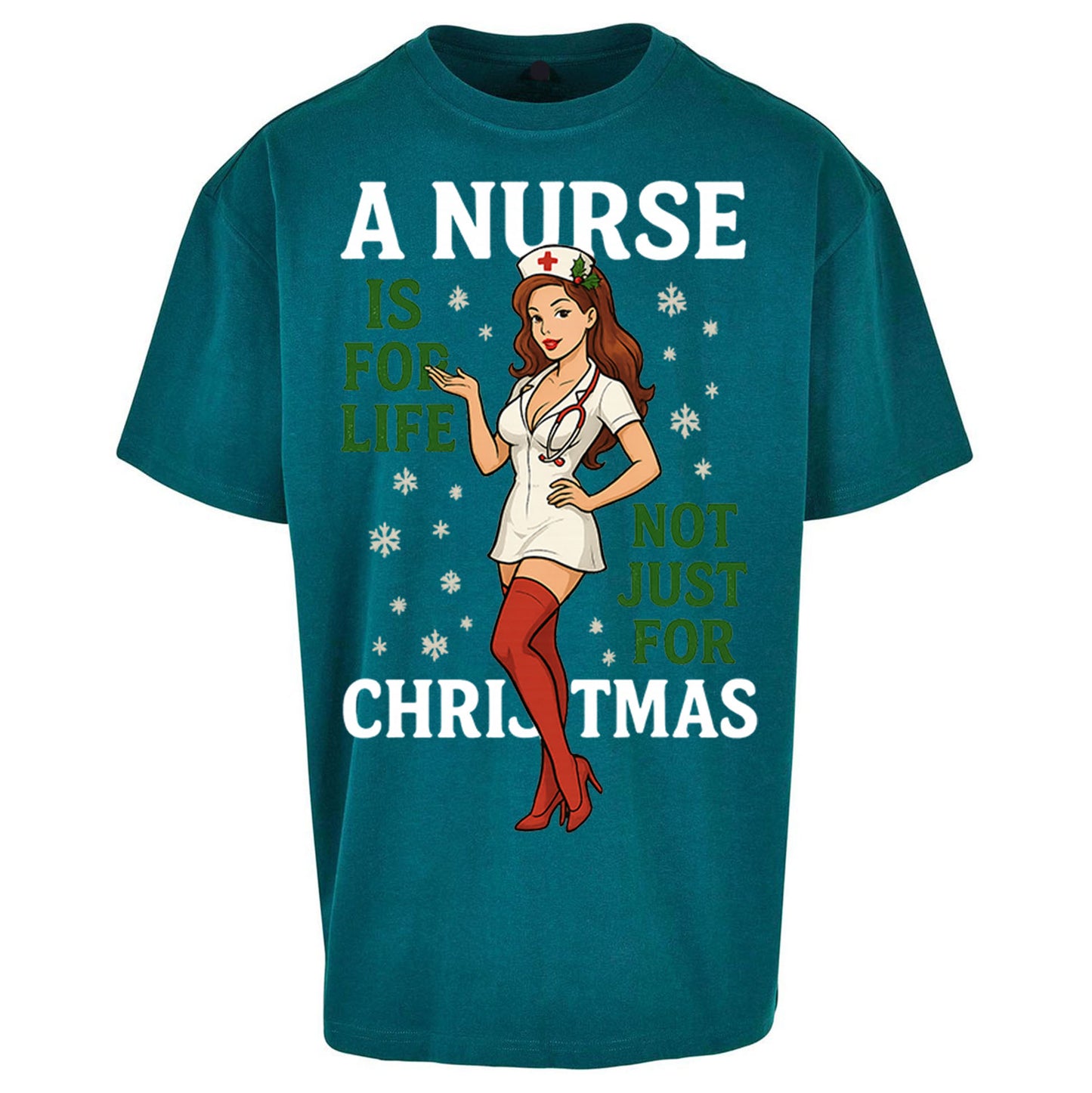 Nurse Christmas Oversized T Shirt