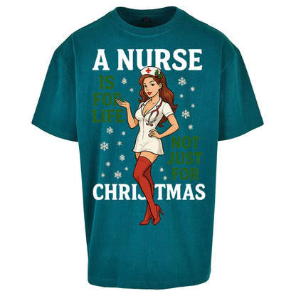 Nurse Christmas Oversized T Shirt