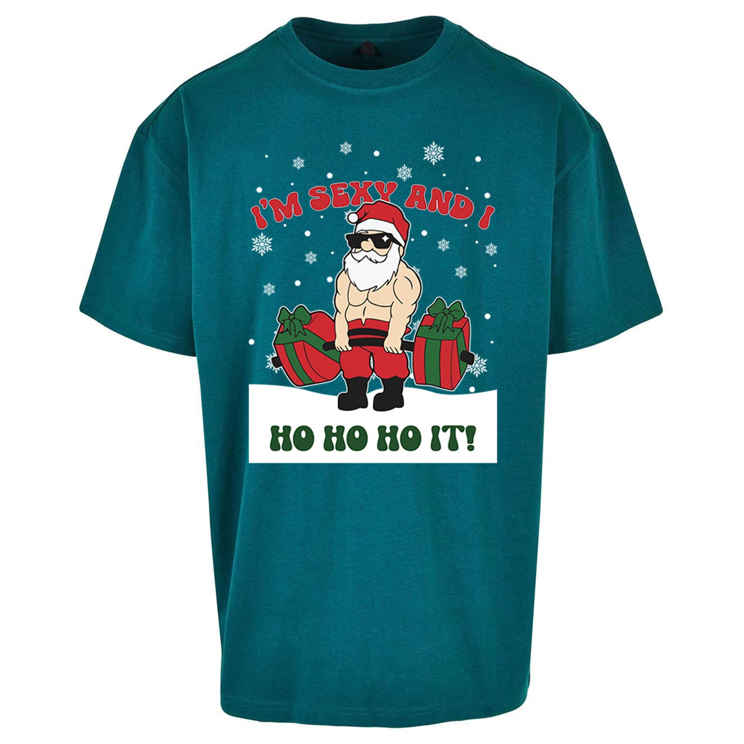 Santa Claus Ho Ho Ho Oversized T Shirt