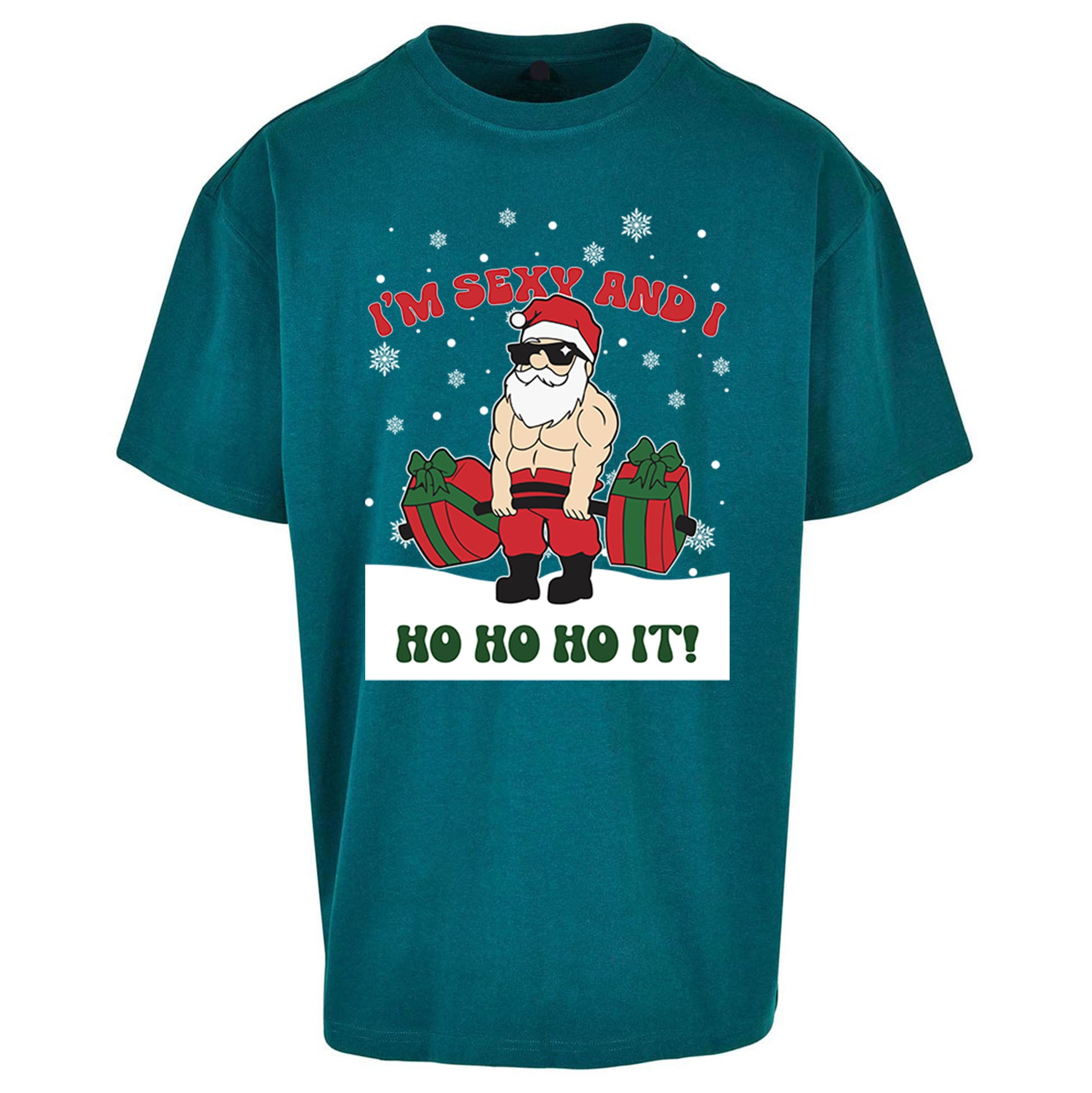 Santa Claus Ho Ho Ho Oversized T Shirt