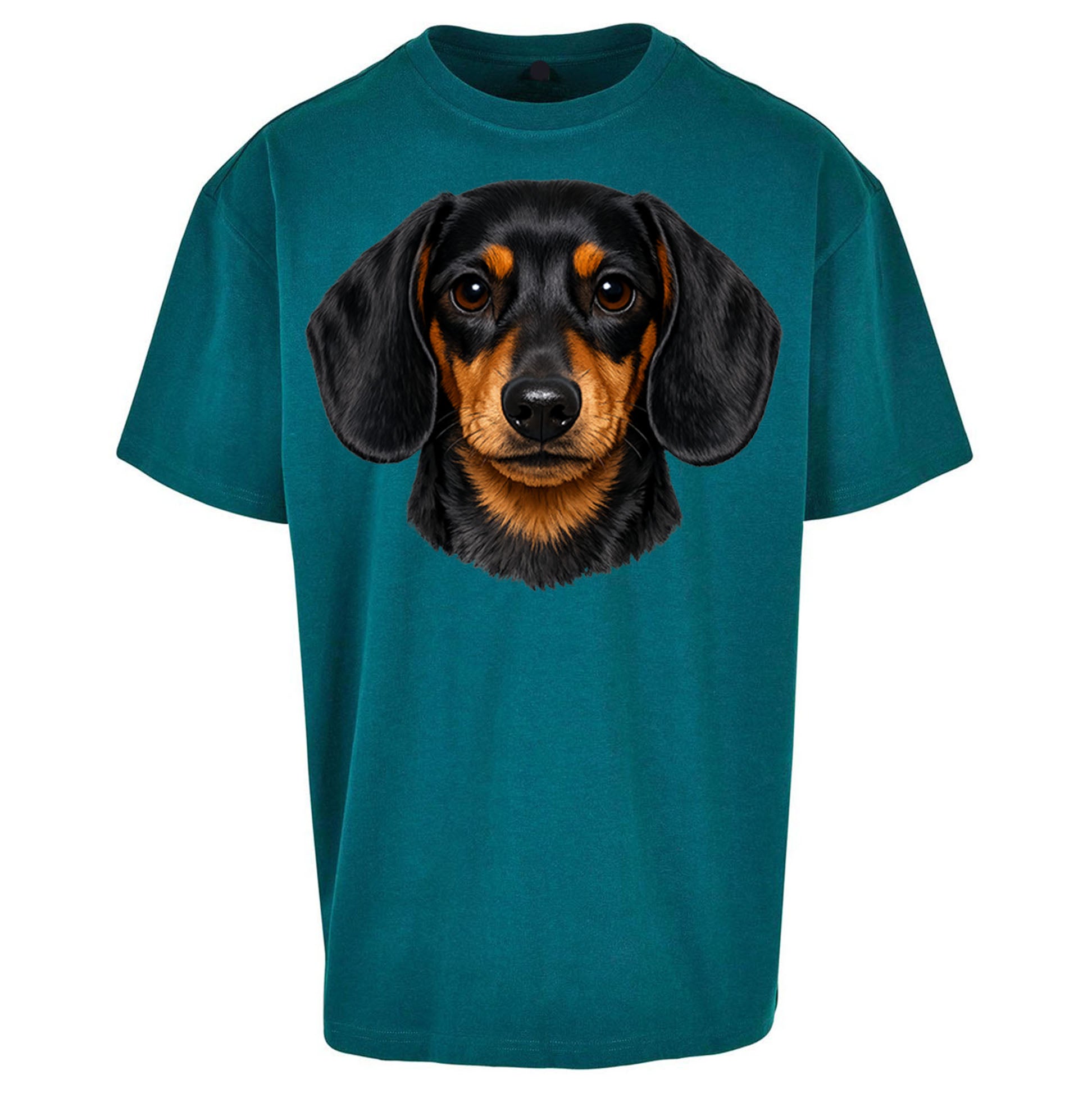 Dachshund Dog Face Oversized T Shirt