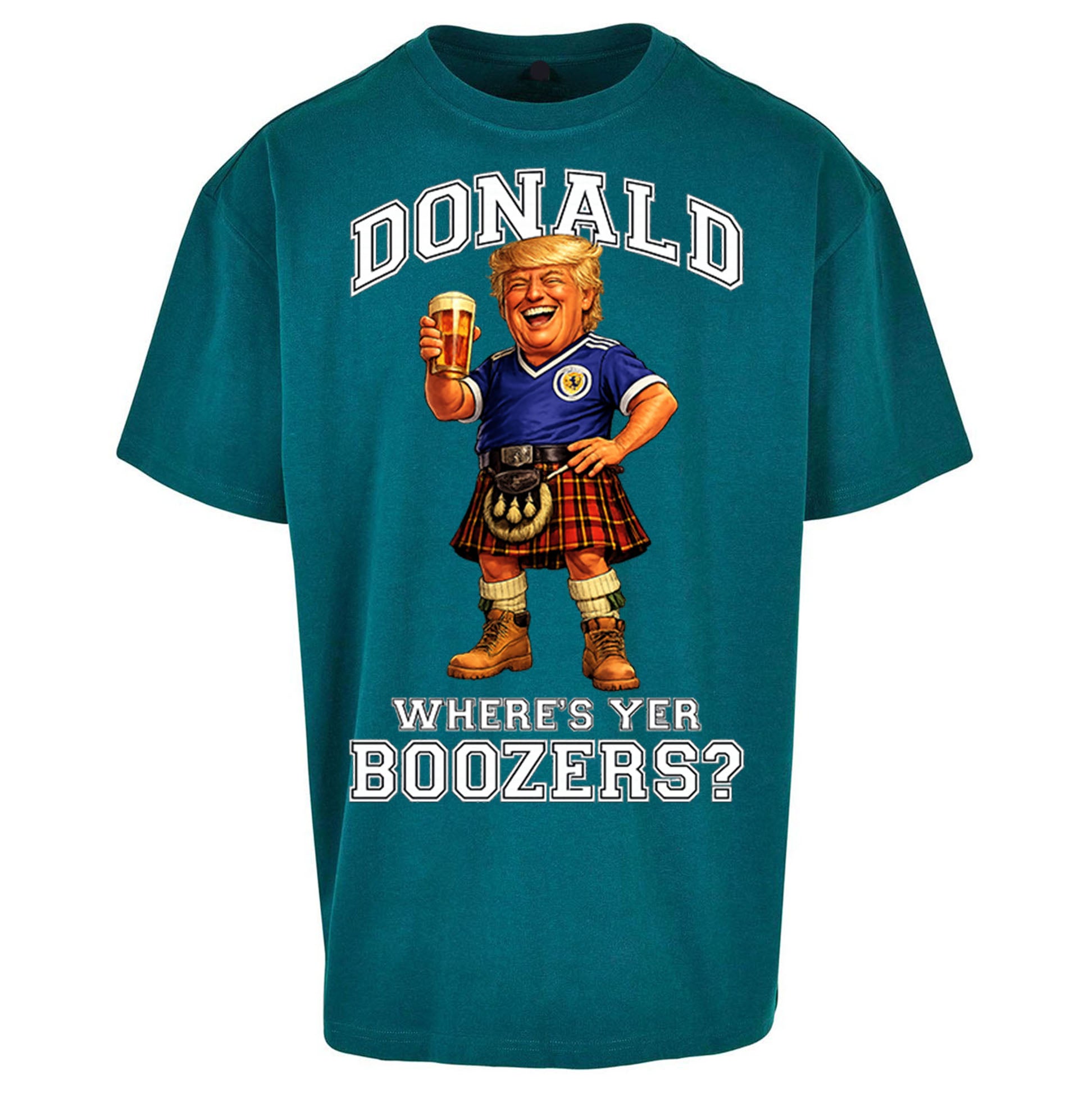 Donald Trump Scotland World Cup Oversized T Shirt