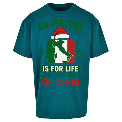 Italian Christmas Oversized T Shirt