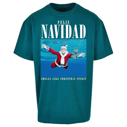 Nirvana Christmas Oversized T Shirt