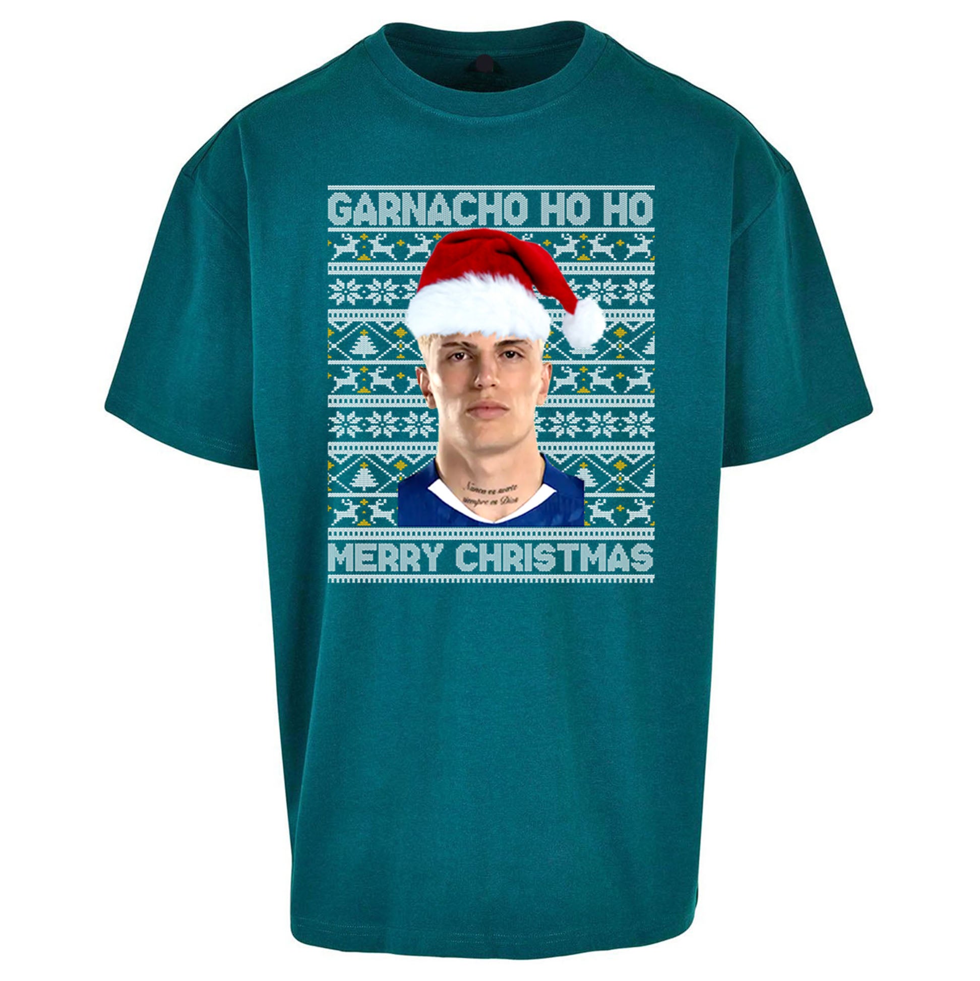 Garnacho Christmas Oversized T Shirt