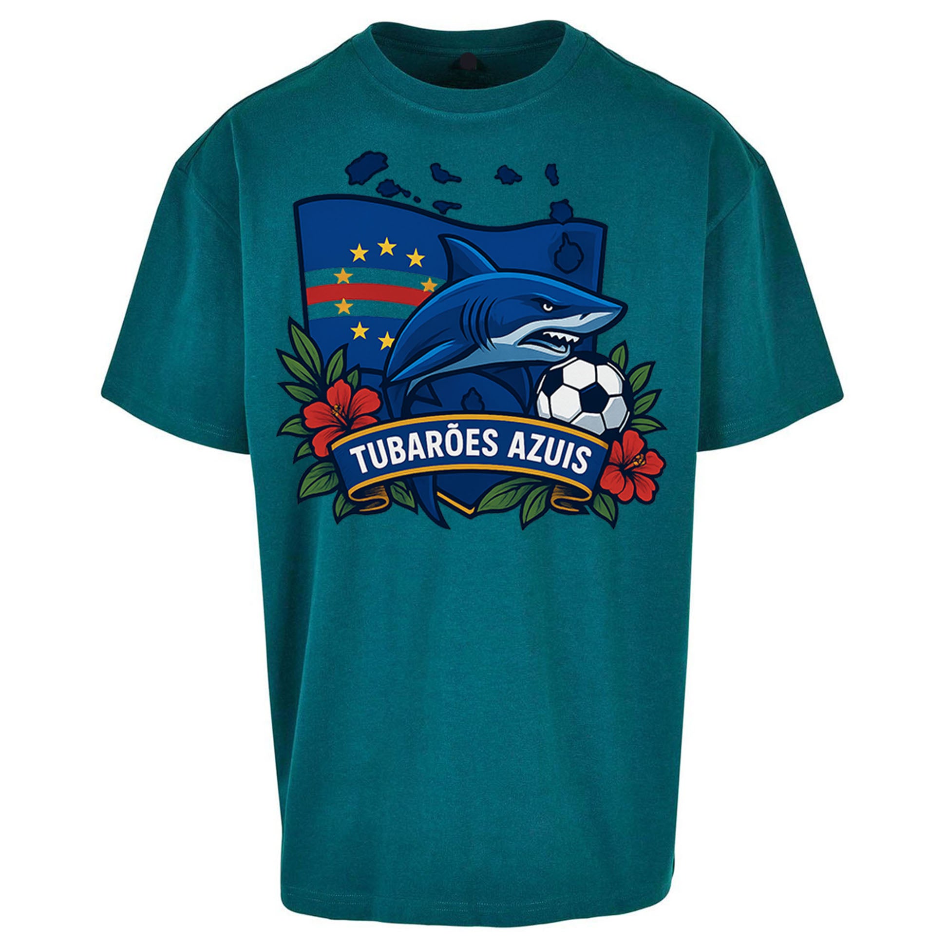 Cape Verde Football Oversized T Shirt