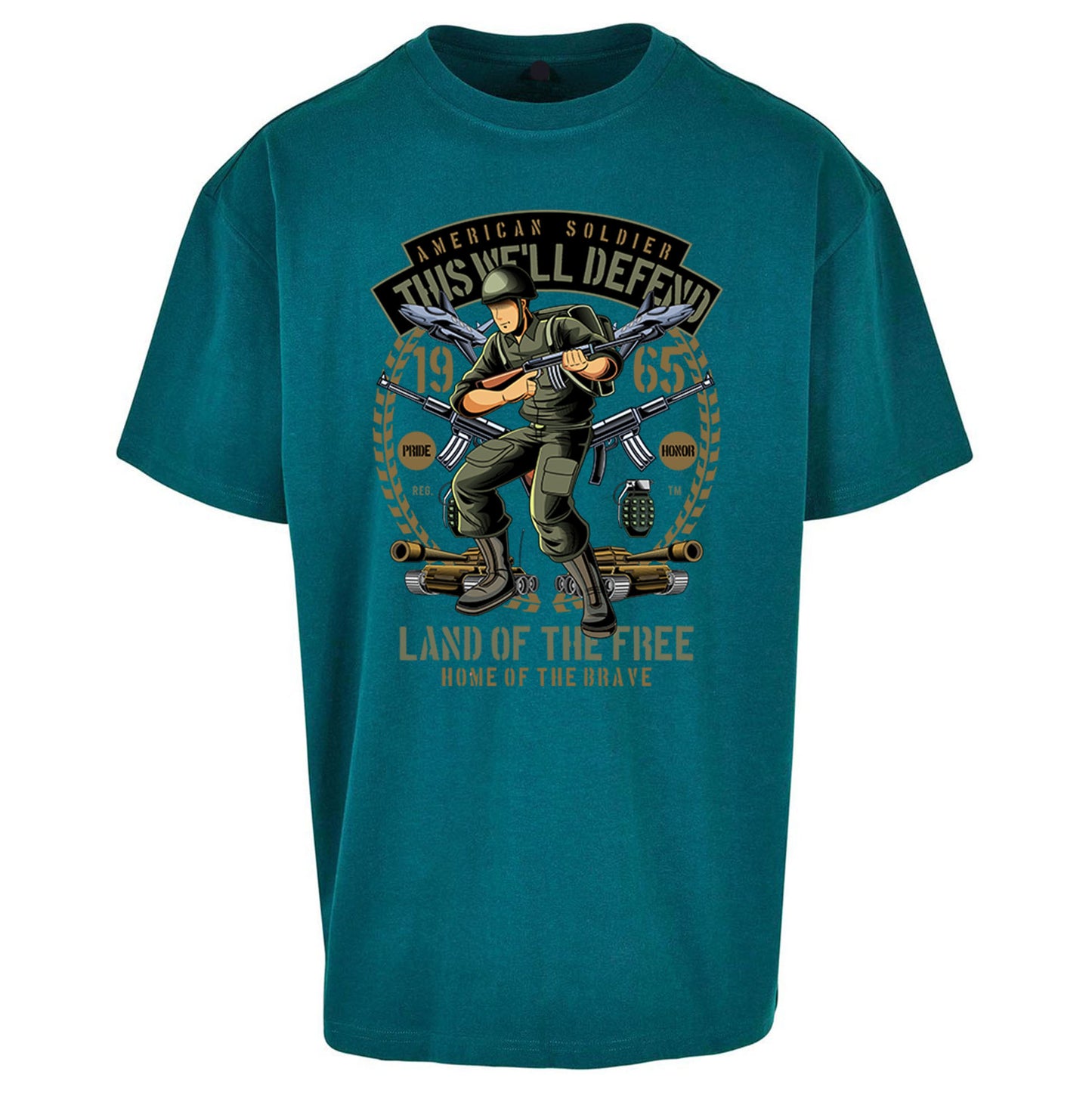 American Soldier Oversized T Shirt