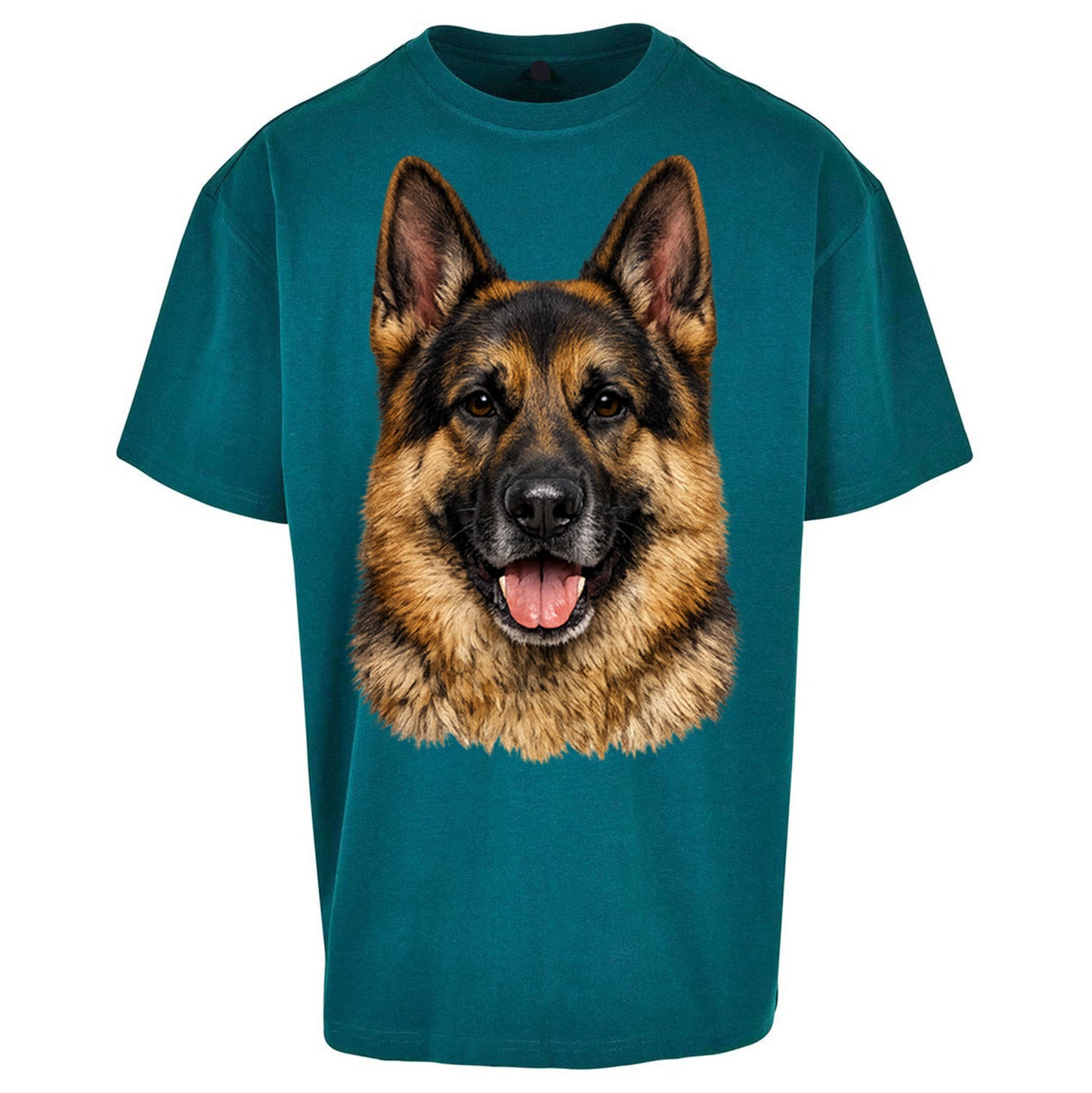 German Shepherd Dog Face Oversized T Shirt