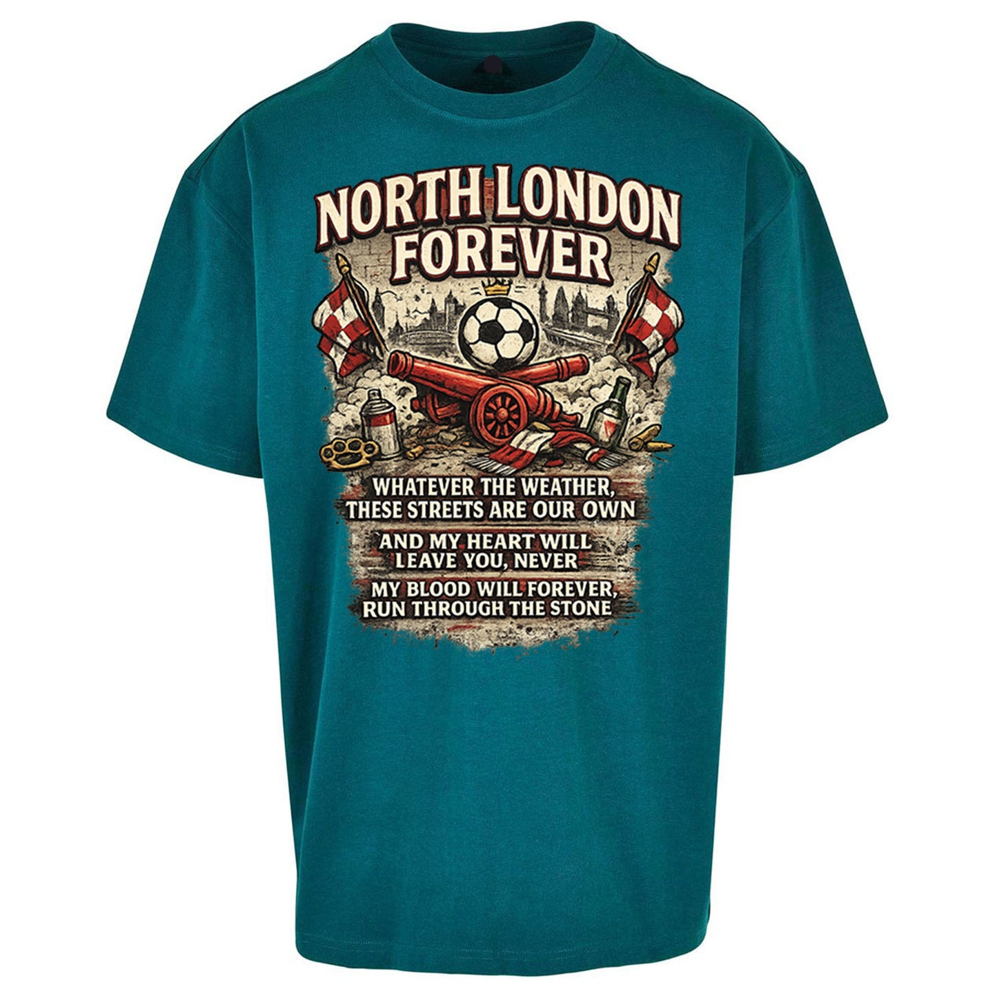 Arsenal North London Forever Oversized T Shirt