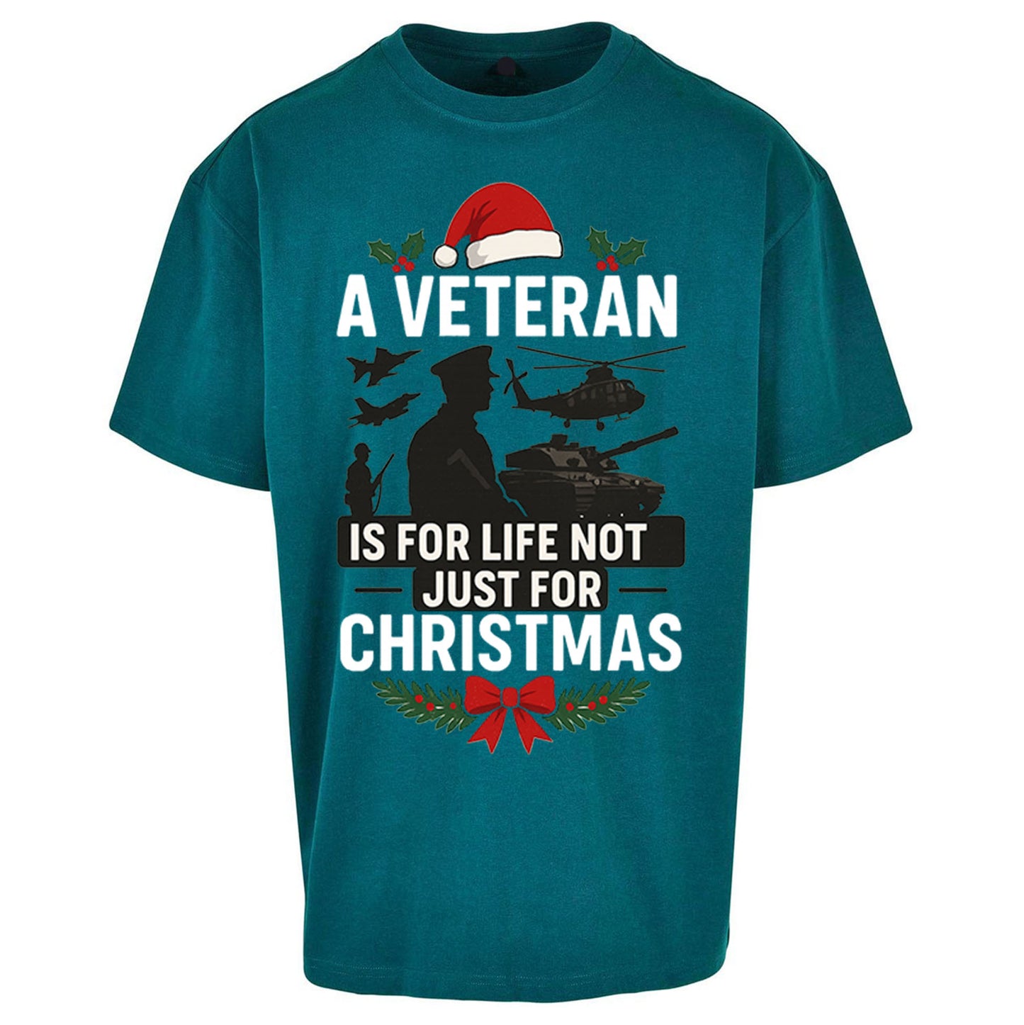 Veteran Christmas Oversized T Shirt