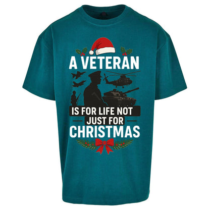 Veteran Christmas Oversized T Shirt
