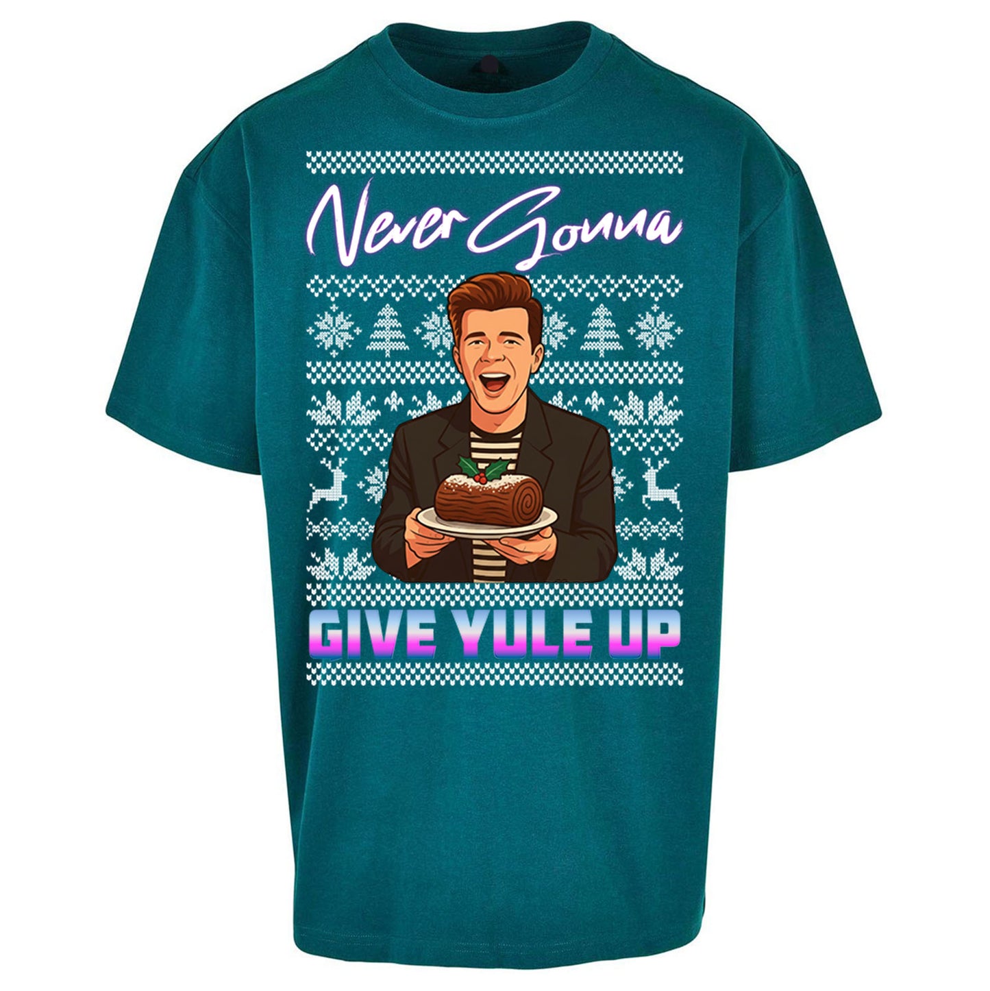 Rick Astley Christmas Oversized T Shirt
