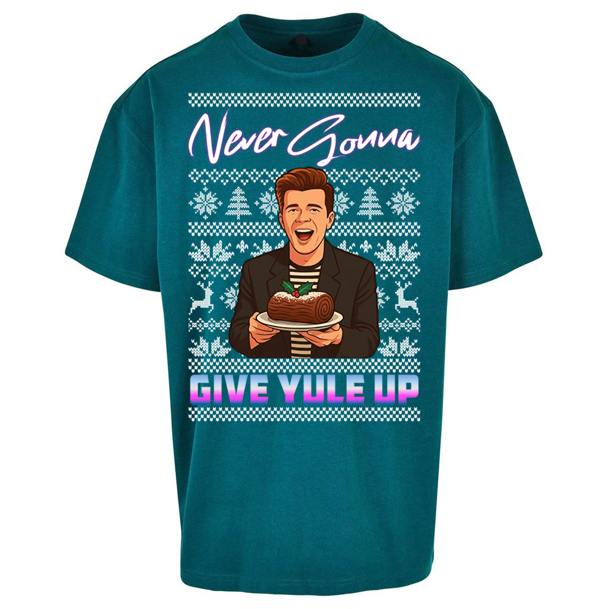 Rick Astley Christmas Oversized T Shirt