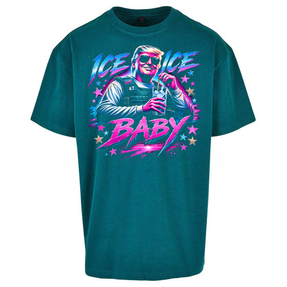 Donald Trump Ice Ice Baby Oversized T Shirt