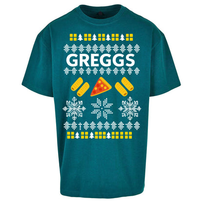 Greggs Christmas Oversized T Shirt