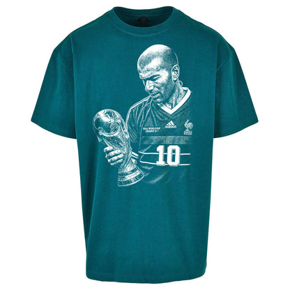 Zidane France Footballer Oversized T Shirt
