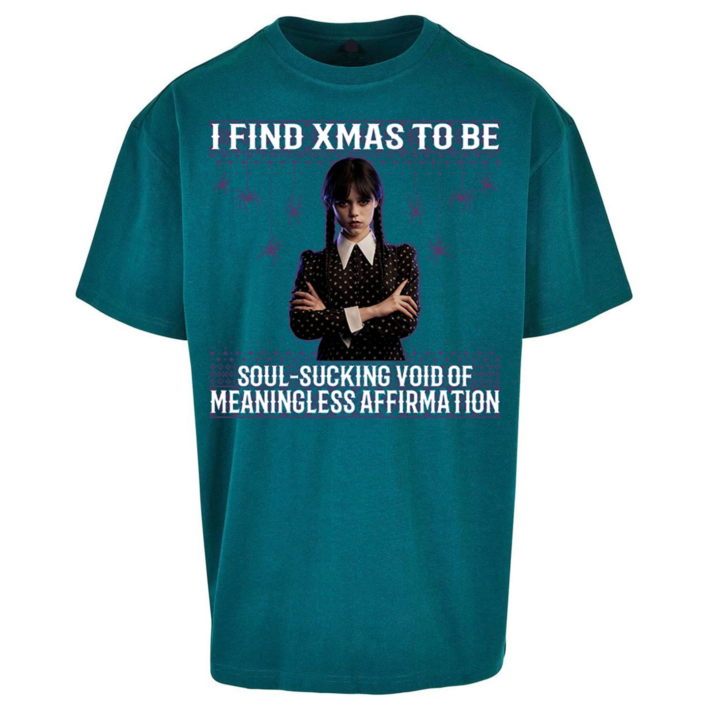 Wednesday Christmas Oversized T Shirt