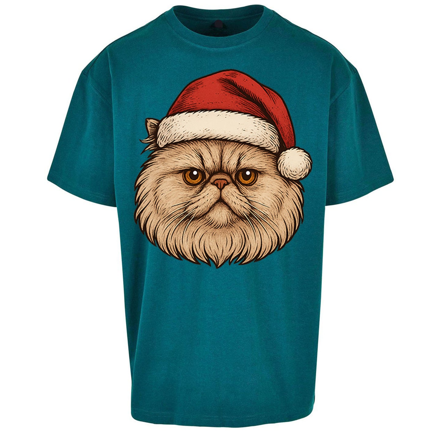 Persian Cat Christmas Oversized T Shirt