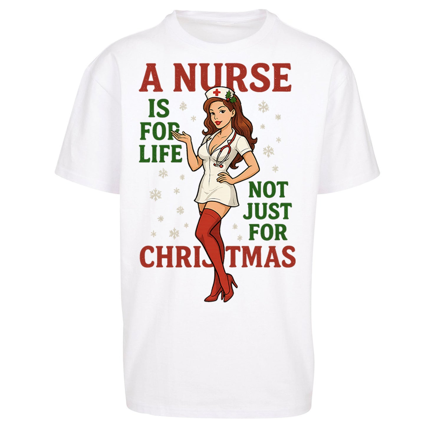 Nurse Christmas Oversized T Shirt