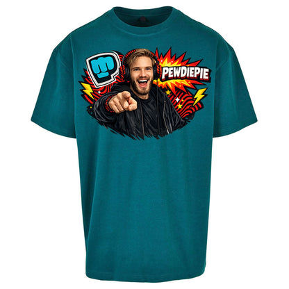 PewDiePie YouTuber Oversized T Shirt