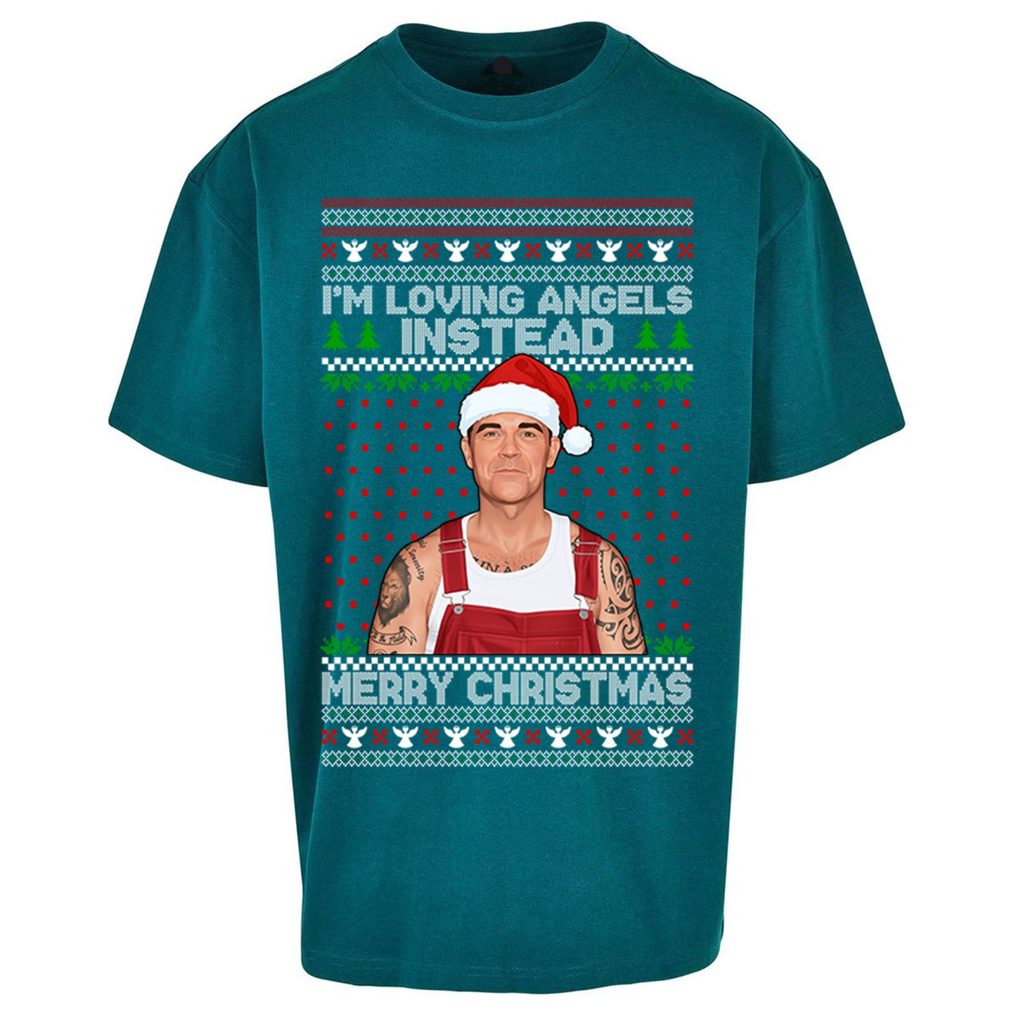 Robbie Williams Christmas Oversized T Shirt 