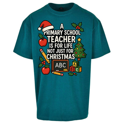 Primary School Teacher Christmas Oversized T Shirt