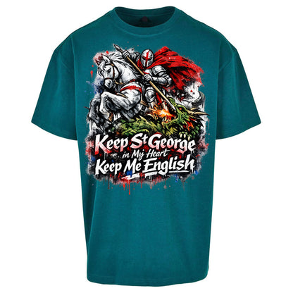 St gorges CrossOversized T Shirt 