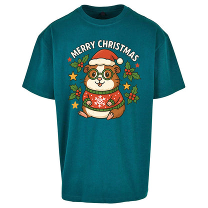 Guinea Pig Christmas Oversized T Shirt
