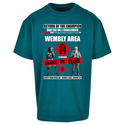 Jesus Christ Vs Santa Claus Oversized T Shirt 