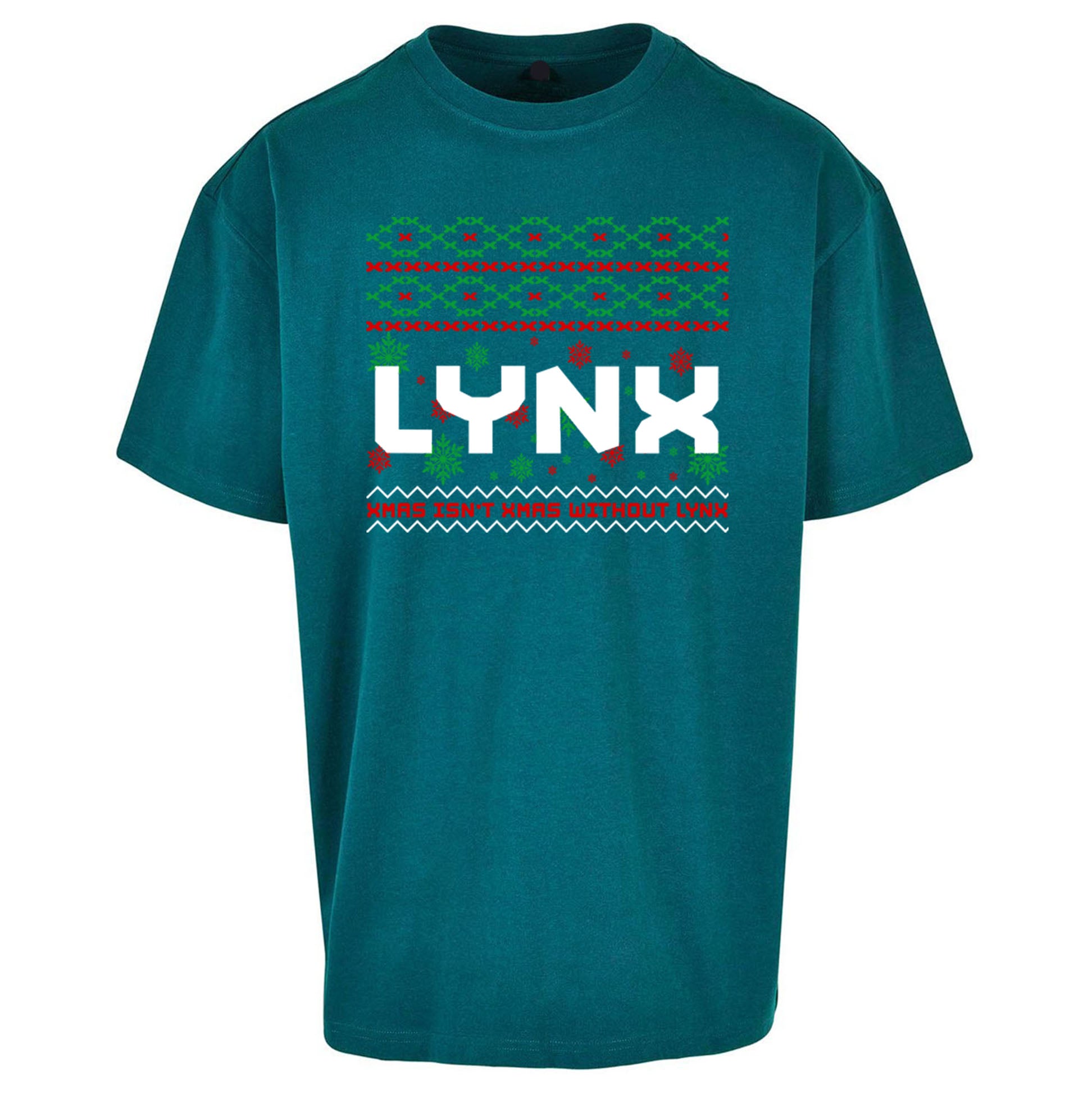 Lynx Christmas Oversized T Shirt