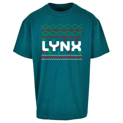 Lynx Christmas Oversized T Shirt