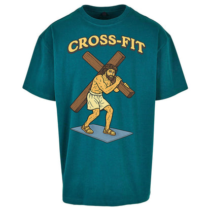 Jesus Cross Fit Oversized T Shirt