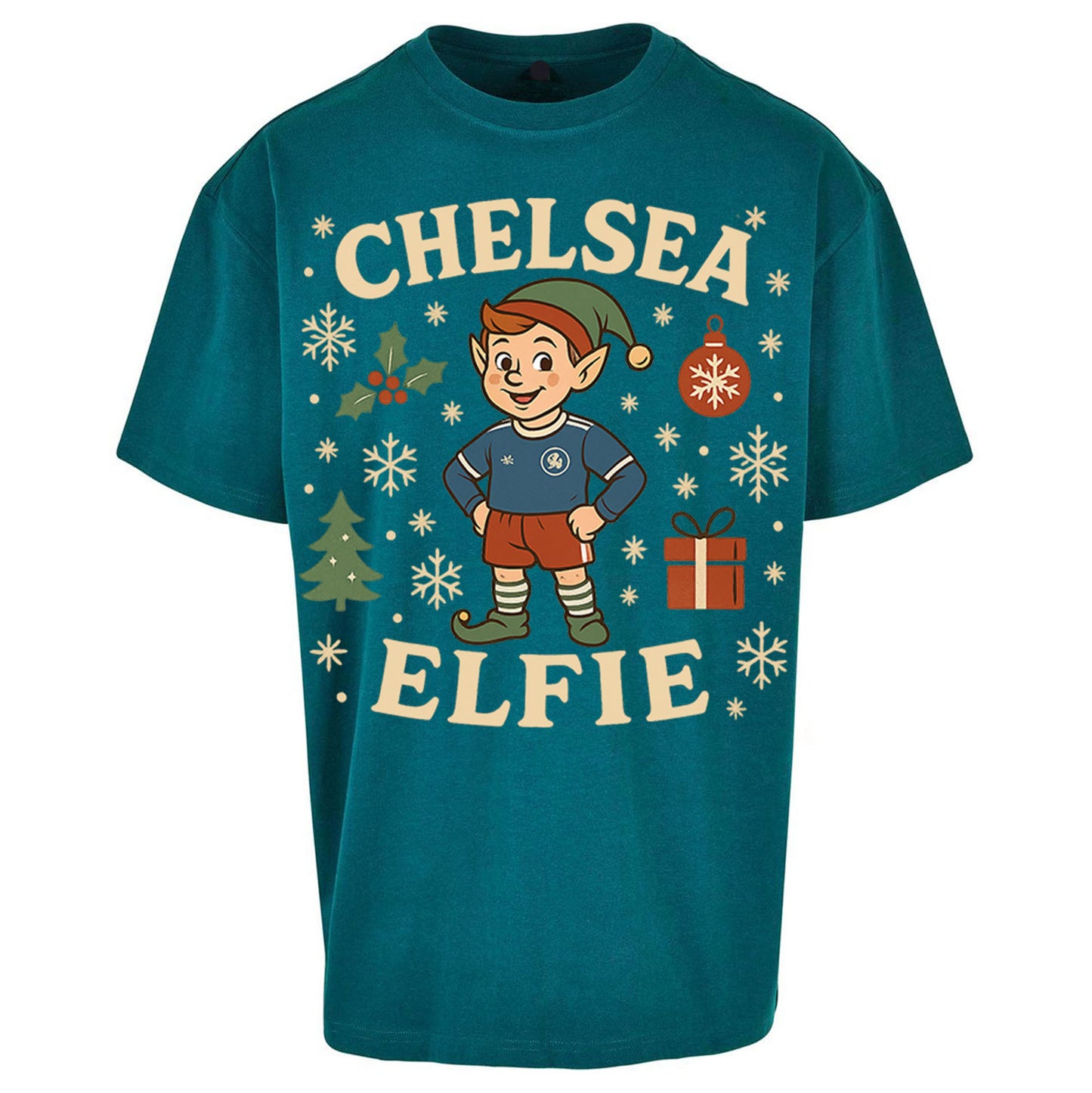 Chelsea FC Christmas Oversized T Shirt