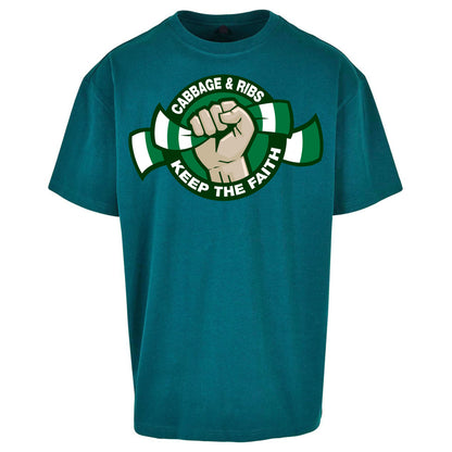 Hibernian Fans Football Oversized T Shirt