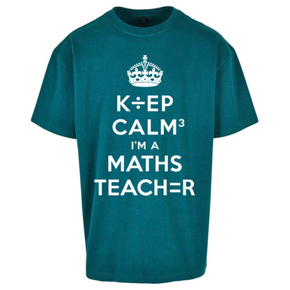 Keep Calm I’m A Maths Teacher Oversized T Shirt 