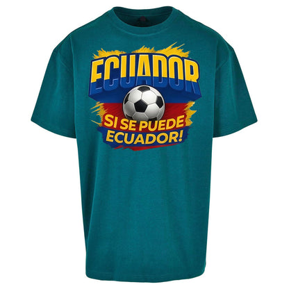 Ecuador Retro World Cup Oversized T Shirt 