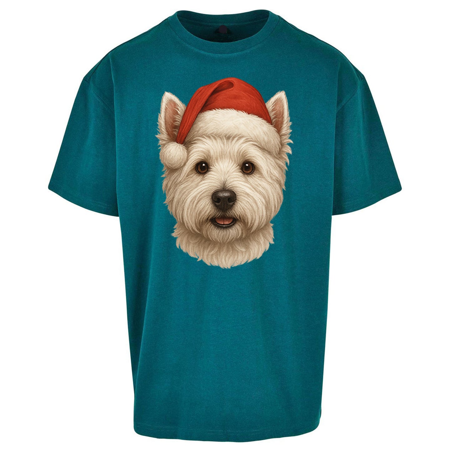 West Highland White Terrier Christmas Oversized T Shirt